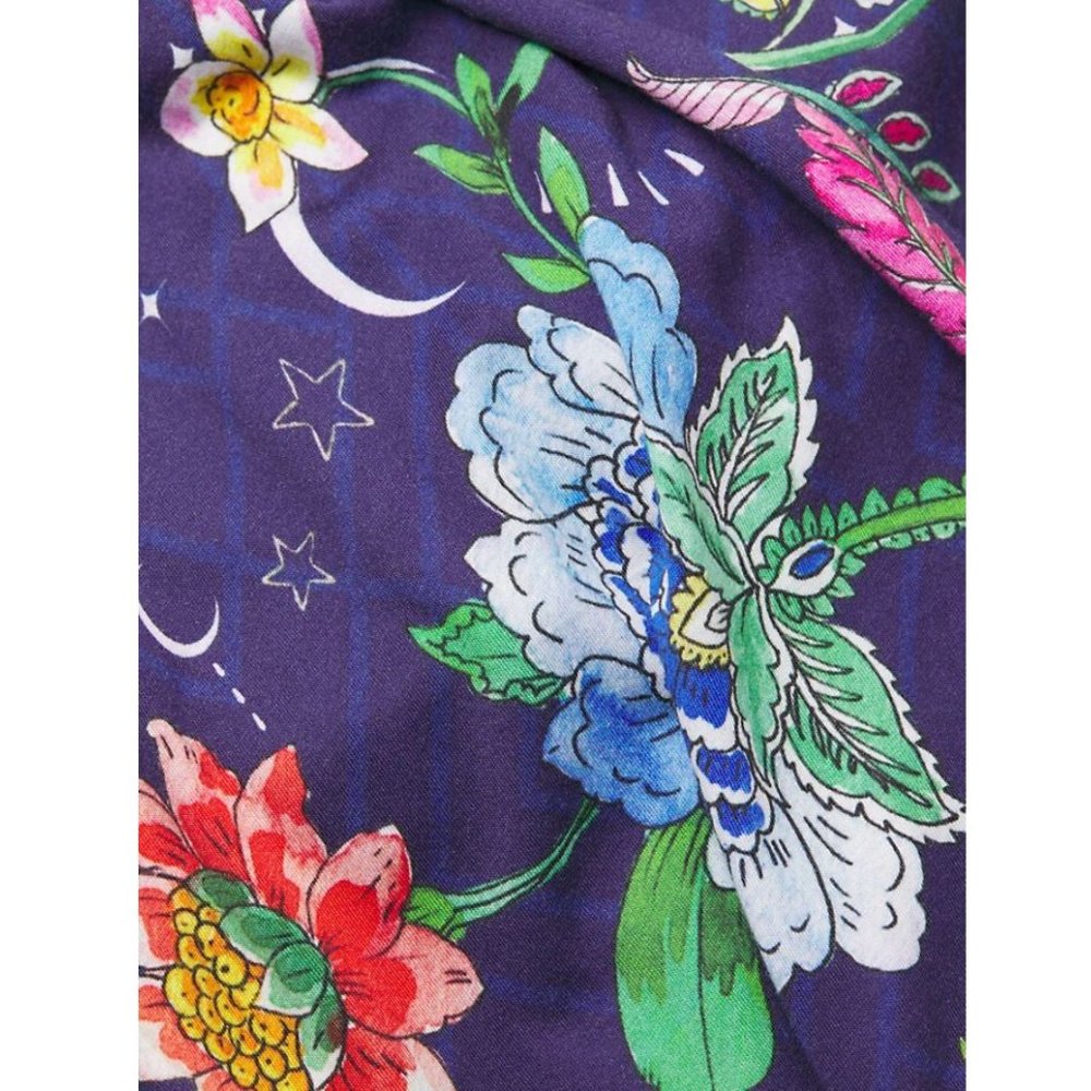 Johnny Was Pajamas Lounge Aurora Borealis Sleepwear Robe Orbit Purple XL NEW - Picture 6 of 8